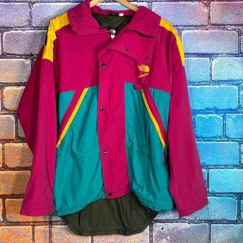 The North Face Women’s Vintage Retro Color block Colorful Jacket Medium